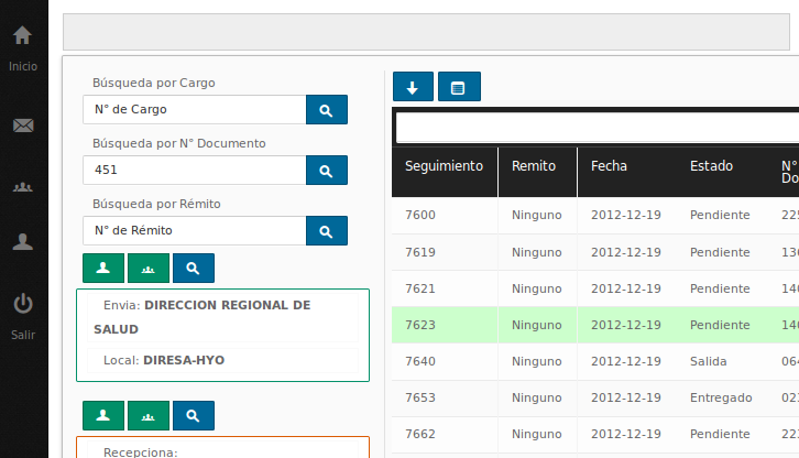 Búsqueda de Encomiendas