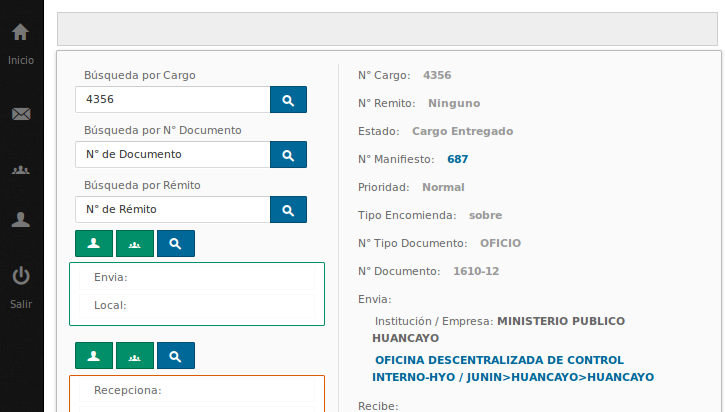 Búsqueda de Encomiendas